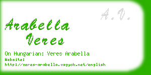 arabella veres business card